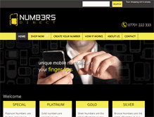 Tablet Screenshot of numbersdirect.com